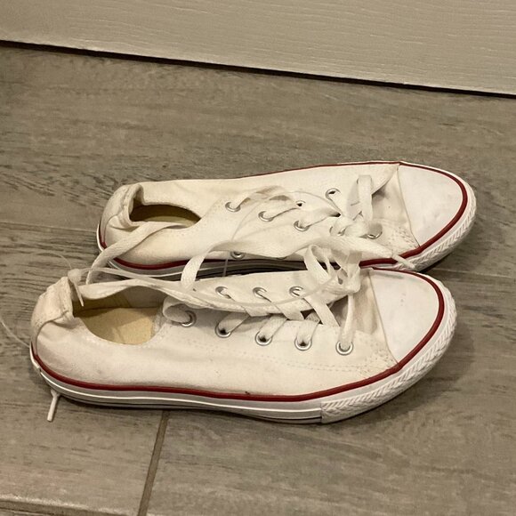 Converse All Star Chuck Taylor OX Sneaker Shoes Size 3US White - Picture 2 of 5